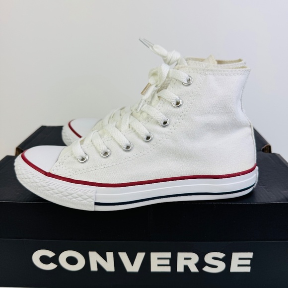 Converse All Star Chuck Taylor White Hi Top Sneakers Junior's Size 3 (Wmns 5) - Picture 4 of 13
